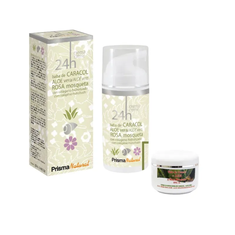 CREMA BABA CARACOL FACIAL 100ML ALOE VERA Y ROSA MOSQUETA