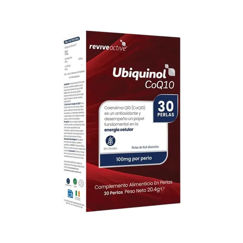UBIQUINOL (KANEKA 100%) Q10 100 MG 30 PERLAS COENZIMA Q10