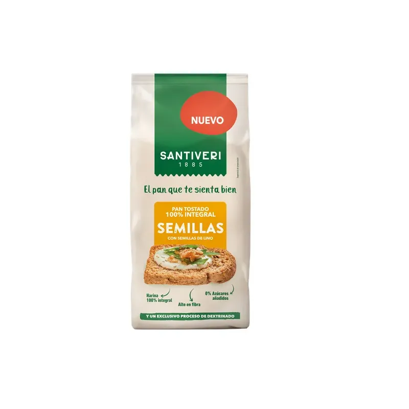 PAN TOSTADO 100% INT. SEMILLAS