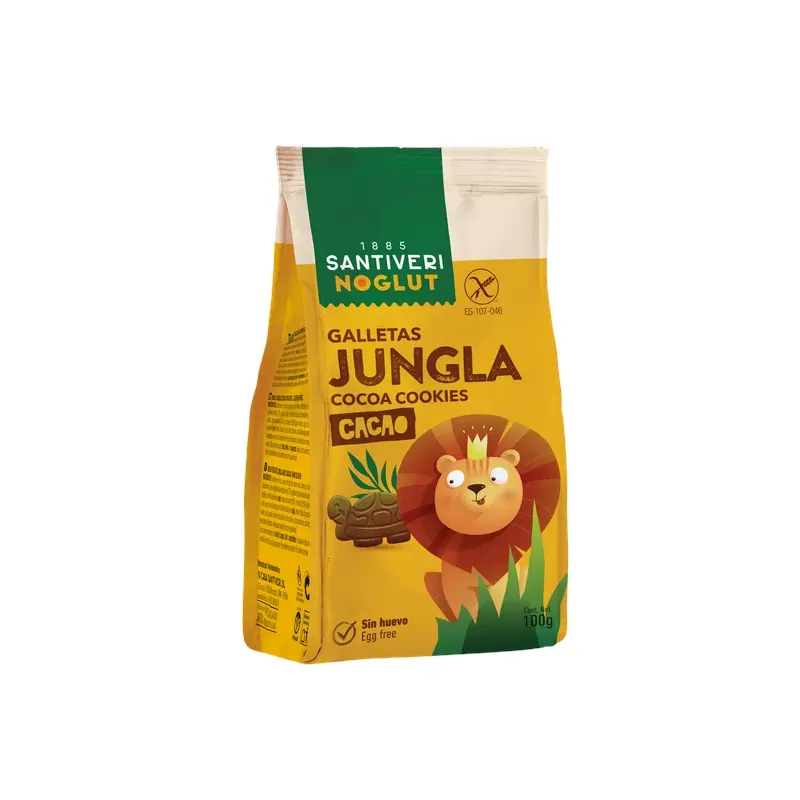 NOGLUT GALLETAS JUNGLA CACAO