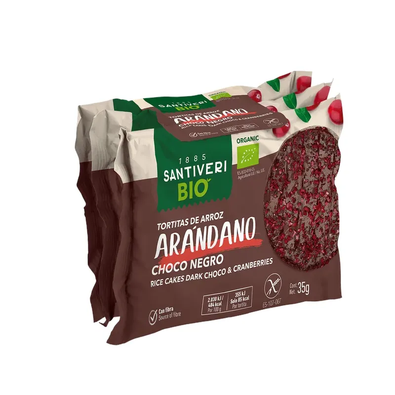 TORT.ARROZ TOP.ARANDANO BIO2*3