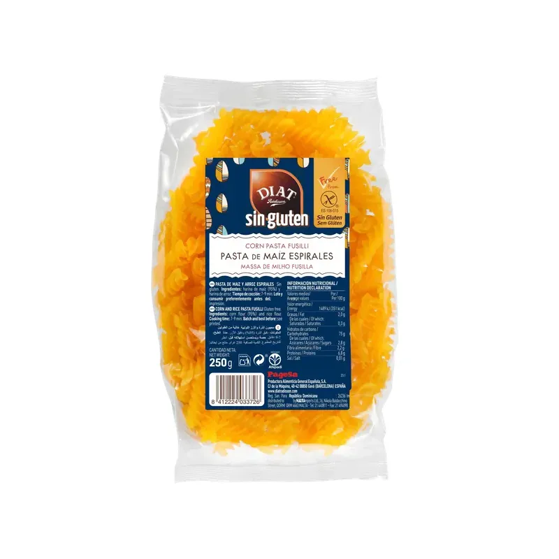 DIAT P.MAIZ ESPIRALES S/GLUTEN