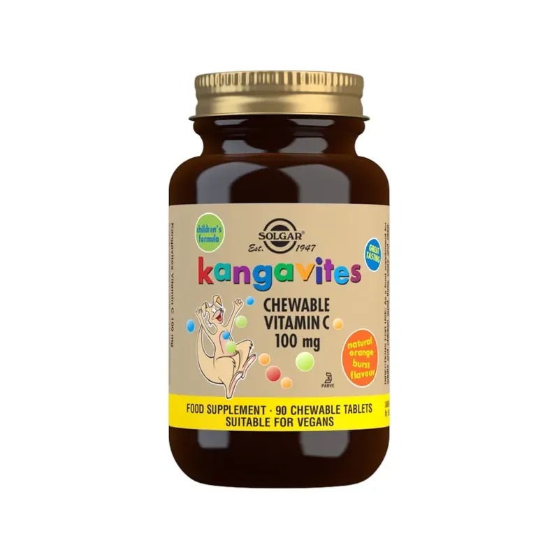 KANGAVITES VITAMINA C 100 MG. 90 C. SABOR NARANJA 2804
