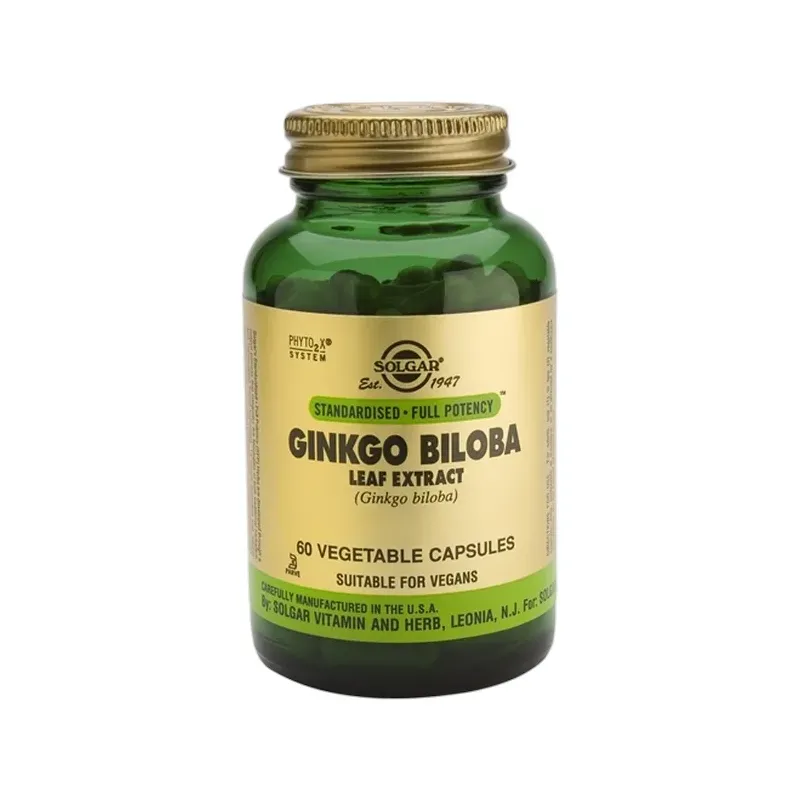 GINKGO BILOBA. CÁPSULAS VEGETALES.(