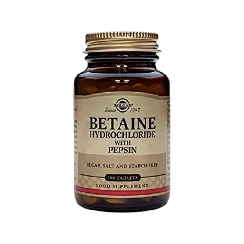 BETAINA CLORHIDRATO CON PEPSINA 100 COMP.  0240