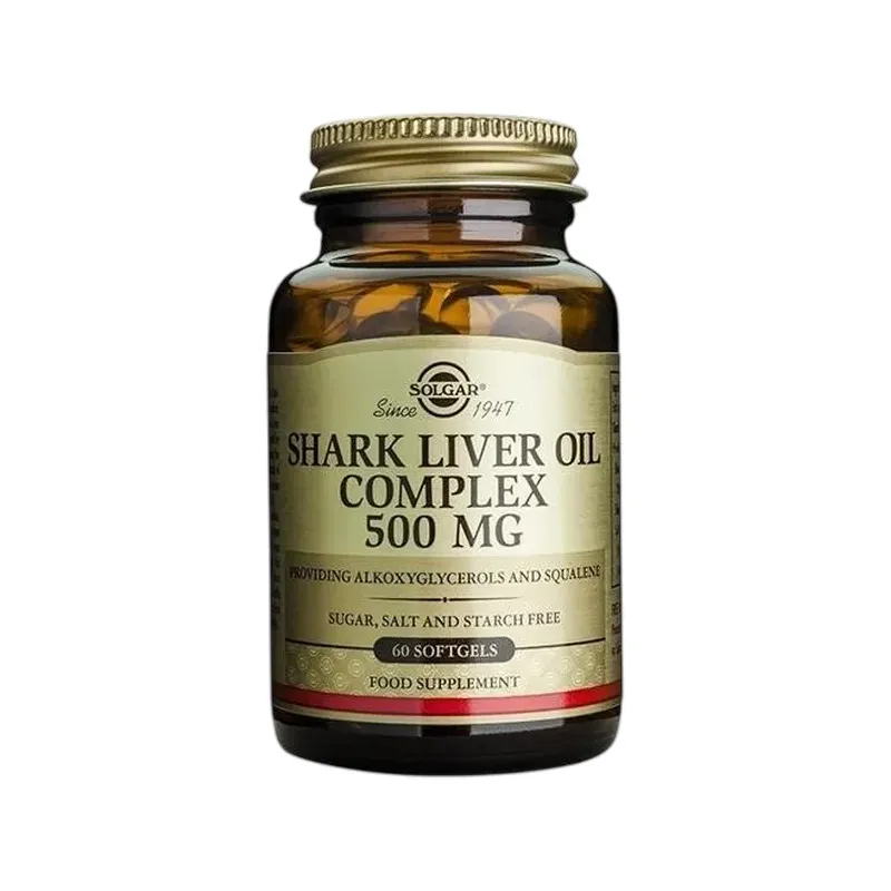 ACEITE DE HÍGADO DE TIBURÓN  500 MG 60 CAP/ GELAT. BLANDA 2568