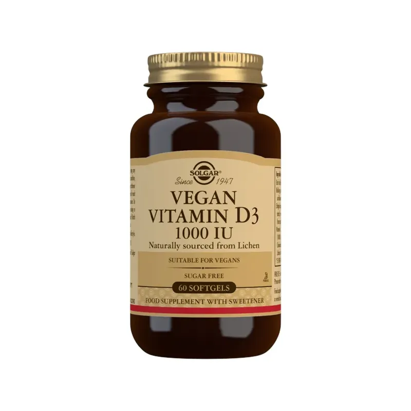 VITAMINA D3 VEGANA 1000UI - 60 CAPS BLANDAS