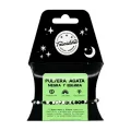 PULSERA AGATA NEGRA TEÑIDA BLANCA 4MM
