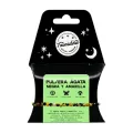 PULSERA AGATA NEGRA TEÑIDA AMARILLA 4MM