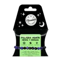 PULSERA AGATA NEGRA TEÑIDA MORADA 8MM