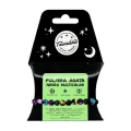 PULSERA AGATA NEGRA TEÑIDA MULTICOL 8MM