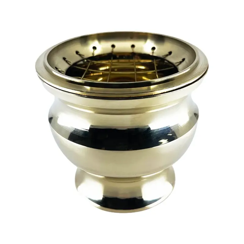 BRASERO METALICO REJILLA DORADO 7 X 7,5 CM.