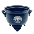 CUENCO METALICO NEGRO ARBOL 10 CM.