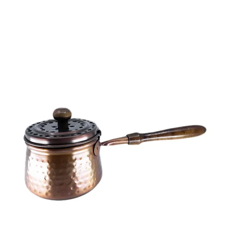 BRASERO METALICO COBRE MANGO GRANDE