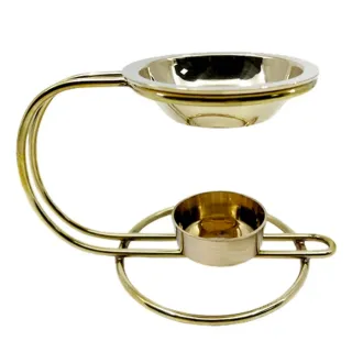 QUEMADOR METALICO ESENCIAS FIJO 18 X 12,5 CM