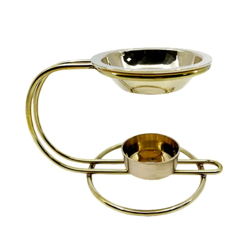 QUEMADOR METALICO ESENCIAS FIJO 18 X 12,5 CM