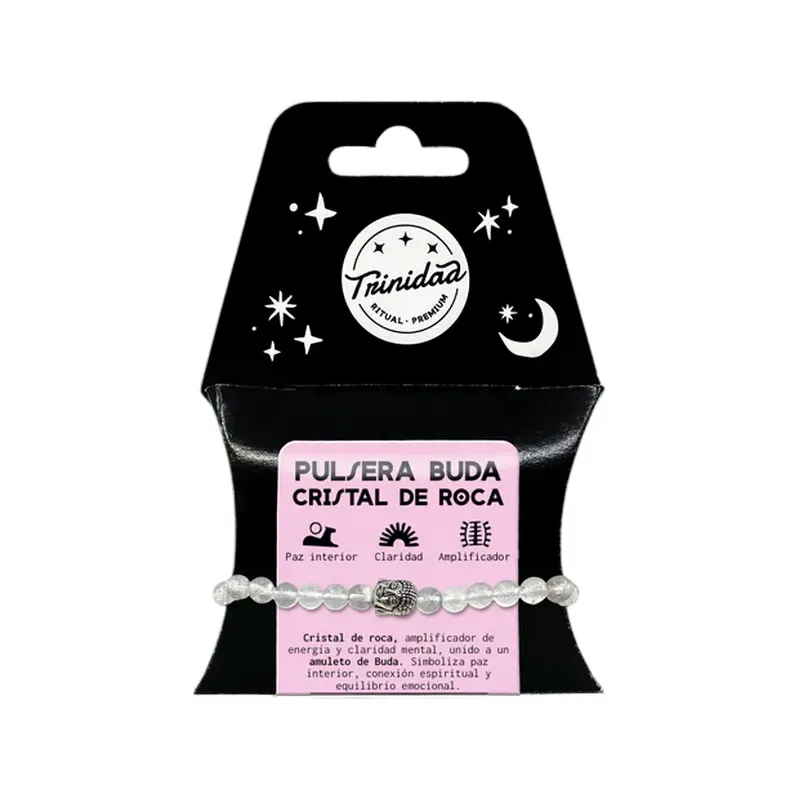 PULSERA CRISTAL ROCAL BUDA 6 MM