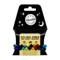 PULSERA DOBLE ONIX AZUL CHAKRAS BOLA 8 MM.