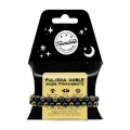 PULSERA DOBLE GOLDEN PIRITA ATITE BOLA 8 MM.