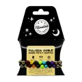 PULSERA DOBLE GOLDEN PIRITA CHAKRAS BOLA 8 MM.