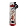 VELADORA SOJA AMOR VASO VIDRIO