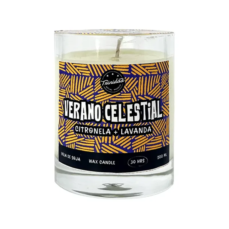 VELA VASO VERANO CELESTIAL 200ML