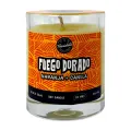 VELA VASO FUEGO DORADO 200ML