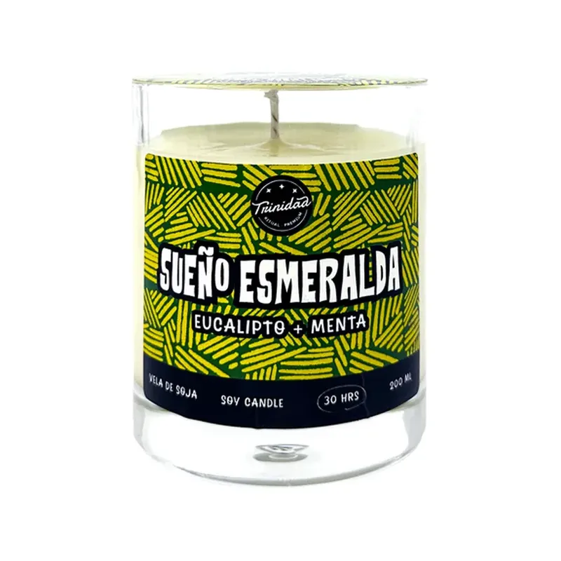 VELA VASO SUEÑO ESMERALDA 200ML