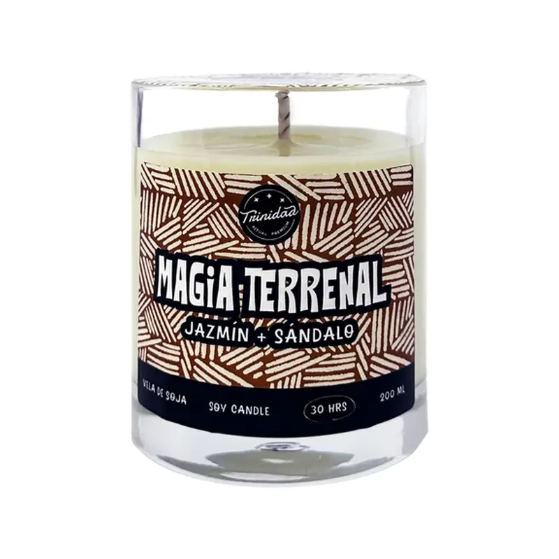 VELA VASO MAGIA TERRENAL 200ML
