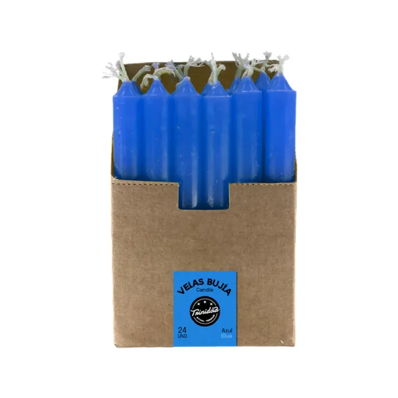 BUJIA MINI AZUL OSCURO 1,2 CM  X 11 Caja 24 unidades. SOLO SE VENDE POR CAJA