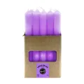 VELAS BUJIA LILA 2 X 19 CM. Caja 12 unidades. SOLO SE VENDE POR CAJA