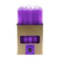 VELAS BUJIA MORADO 2 X 19 CM. Caja 12 unidades. SOLO SE VENDE POR CAJA