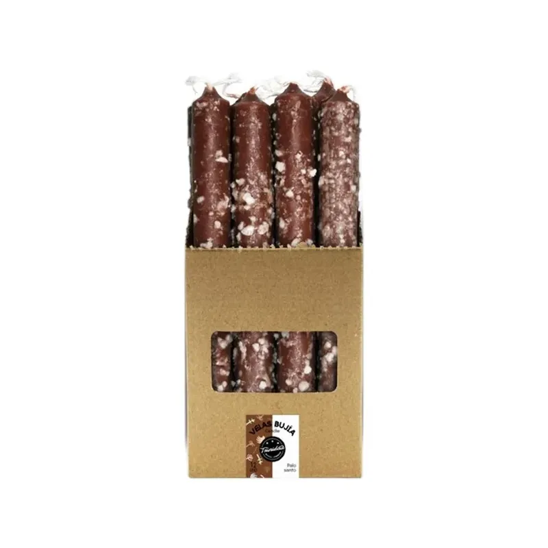 VELAS BUJIA PALO SANTO HERBOREO Caja 12 unidades. SOLO SE VENDE POR CAJA