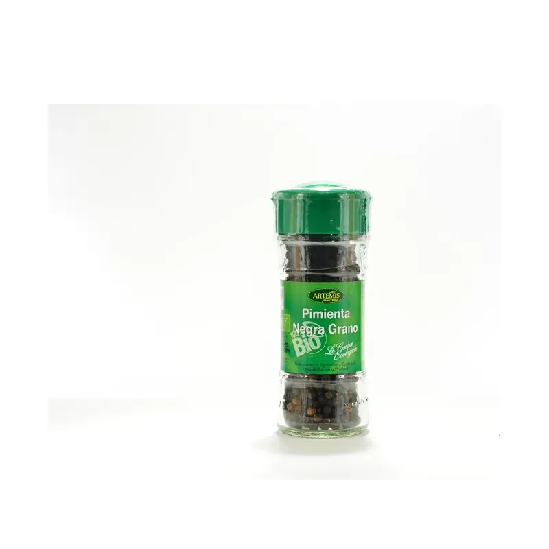 PIMIENTA NEGRA GRANO 40GRS. BOTE Especias y Condimentos Ecológicos ArtemísBio