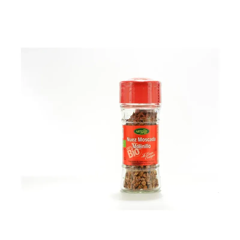 NUEZ MOSCADA MOLINILLO 35GRS. BOTE Especias y Condimentos Ecológicos ArtemísBio