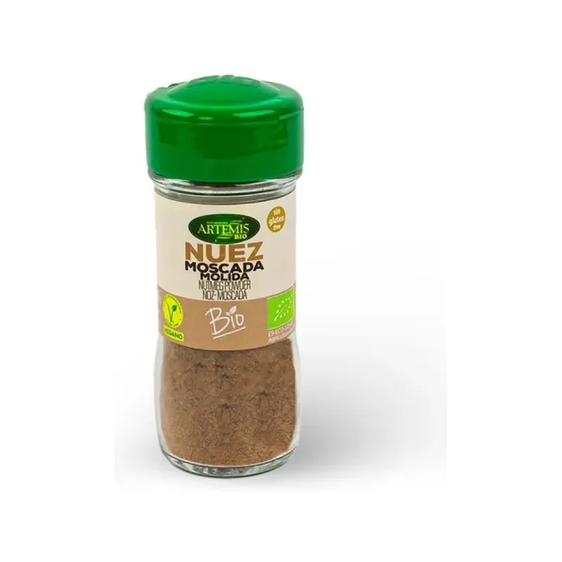 NUEZ MOSCADA MOLIDA 35GRS. BOTE Especias y Condimentos Ecológicos ArtemísBio