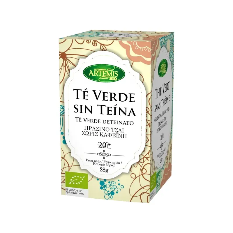 TÉ VERDE SIN TEÍNA 20 FILTROS