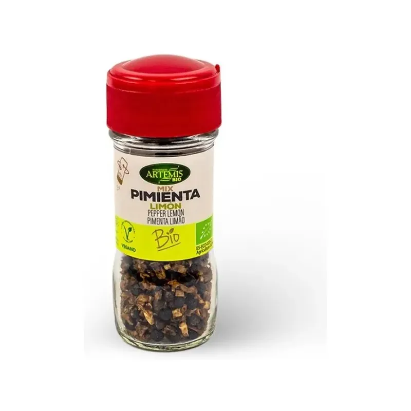 MIX PIMIENTA LIMON MOLINILLO 25G bote Especias y Condimentos Ecológicos ArtemísBio
