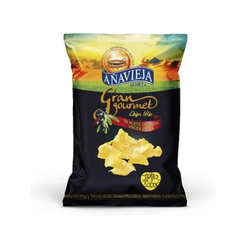 PATATAS FRITAS CON ACEITE DE OLIVA VIRGEN EXTRA 40 GR . ECO SIN GLUTEN
