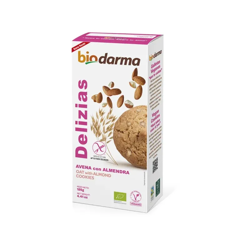 DELIZIAS AVENA-ALMENDRA 125G · SIN GLUTEN