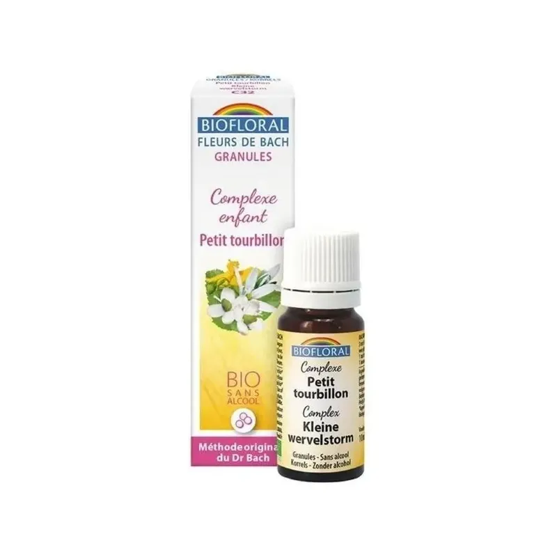 FLORES DE BACH - COMPLEJO 32 - PEQU BACH BIO GRANULOS 9 grs - (NIÑOS) PEQUEÑO
TORBELLINO (Hiperactivo, un Terremoto)