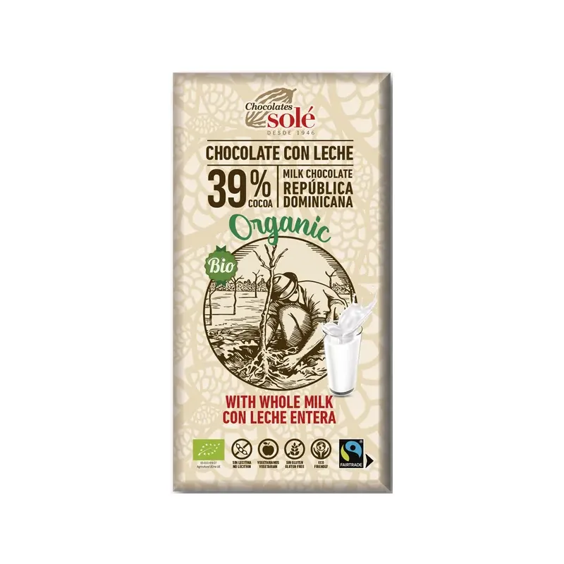 CHOCOLATE LECHE ECO FT 100G
