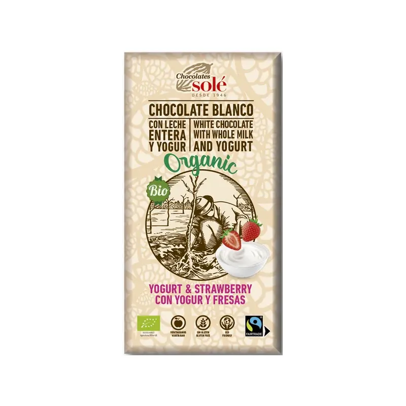 CHOCOLATE YOGUR FRESAS ECO FT 100G