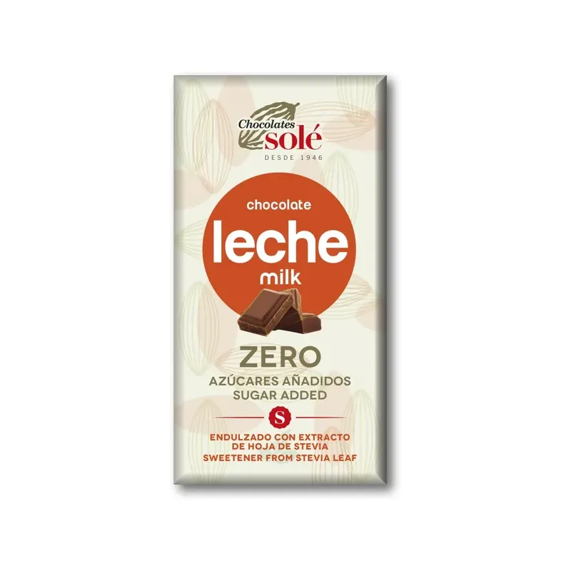 CHOCOLATE LECHE STEVIA 100G -