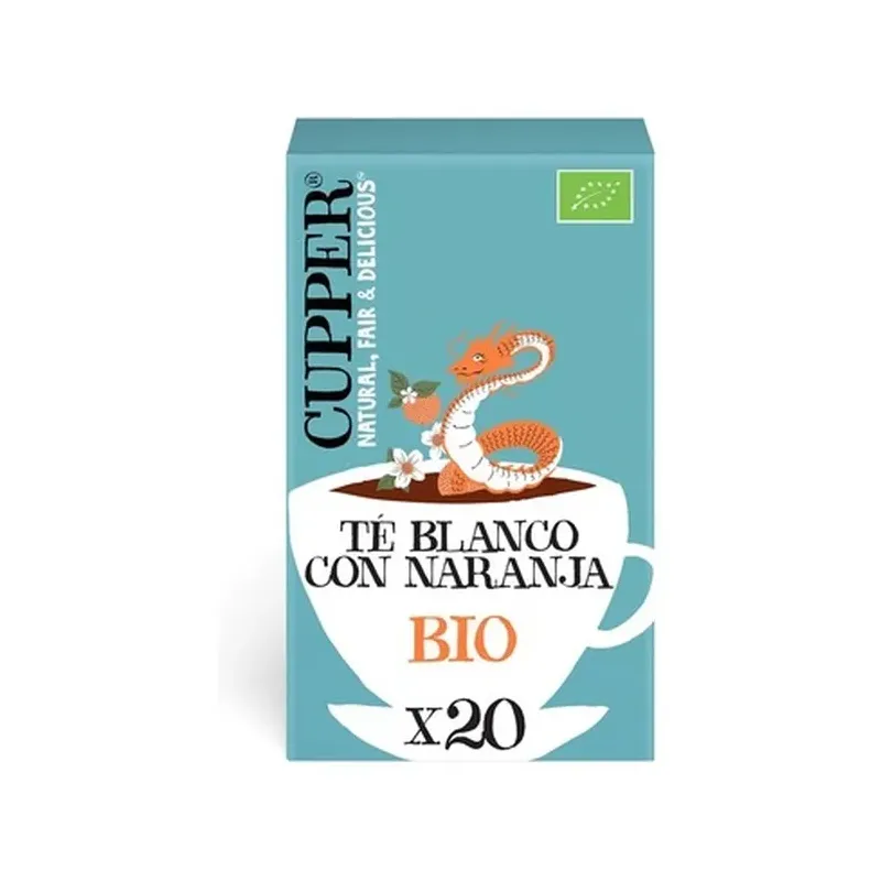 TÉ BLANCO CON NARANJA BIO, 20 BOLSA
