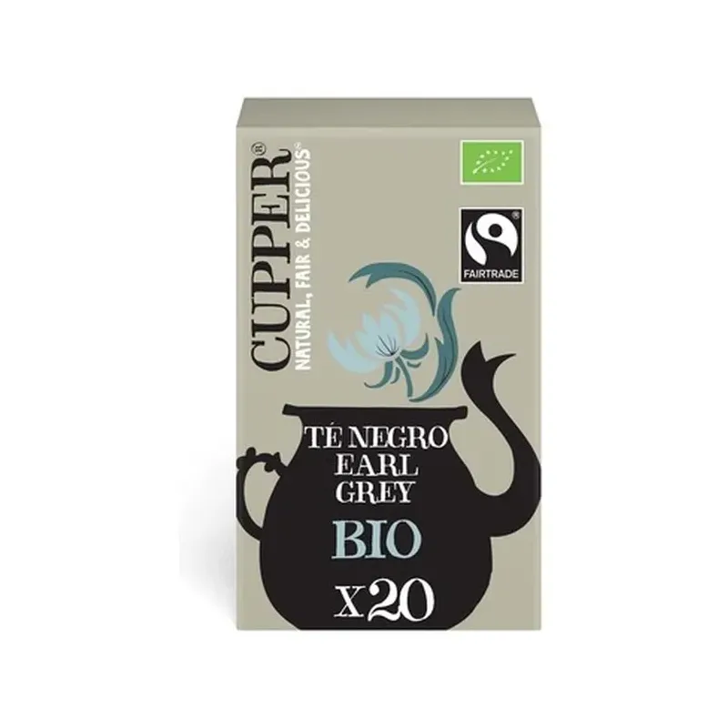 TÉ NEGRO EARL GREY BIO, 20 BOLSAS