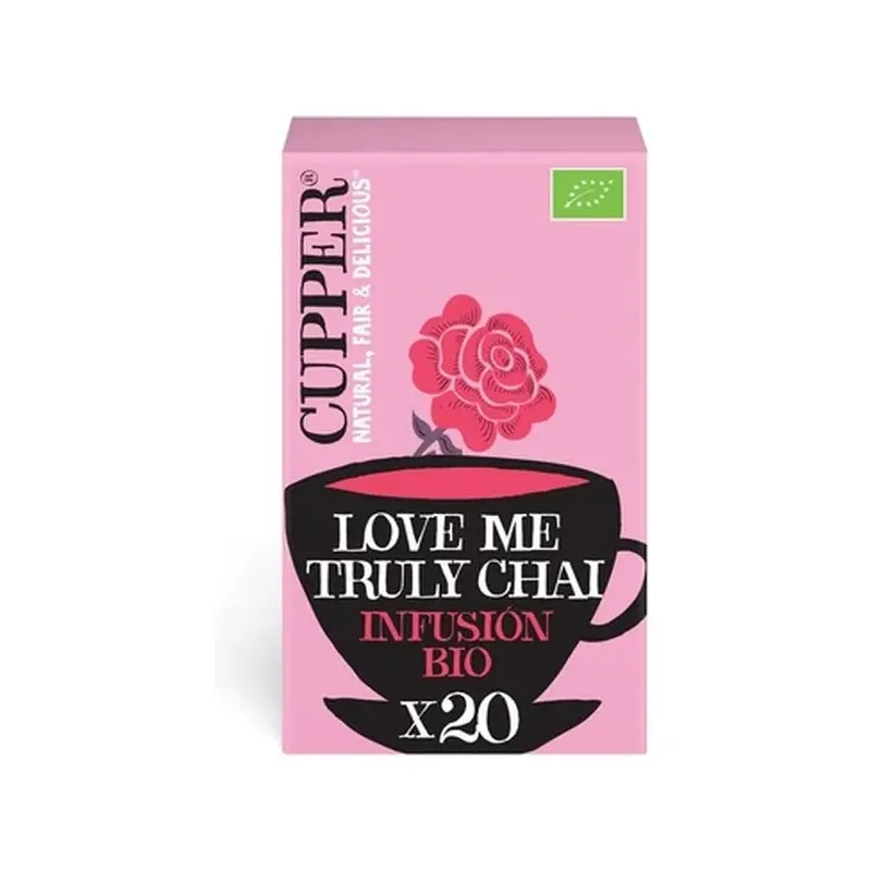 INFUSIÓN LOVE ME TRULY CHAI BIO, 20BOLSAS