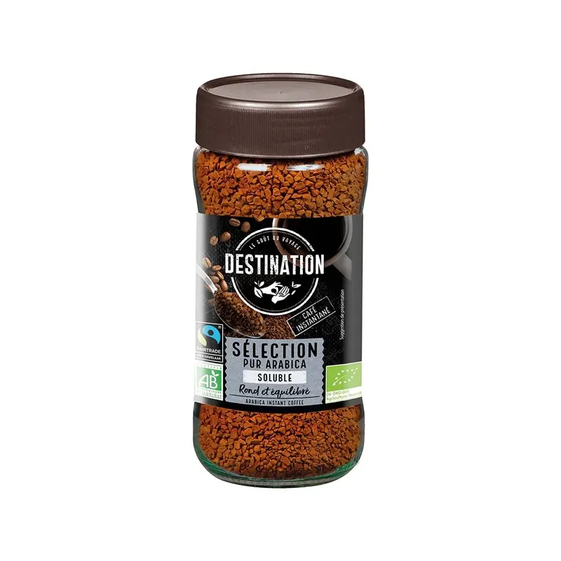 CAFÉ SOLUBLE ARÁBICA BIO, 100 G