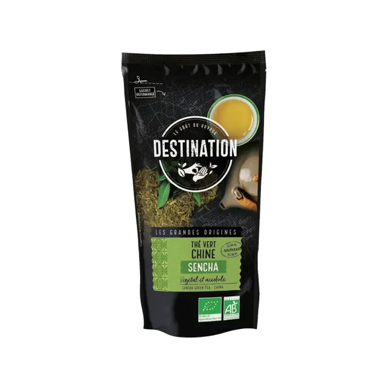 TÉ VERDE SENCHA CHINO BIO, 80 G