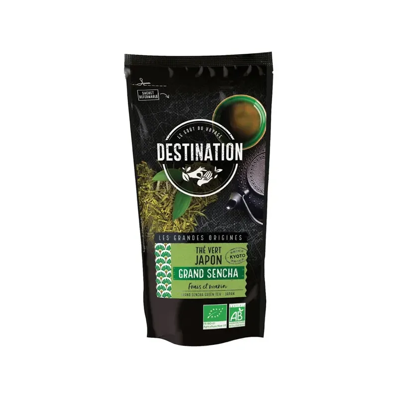 TÉ VERDE SENCHA JAPÓN BIO, 80 G